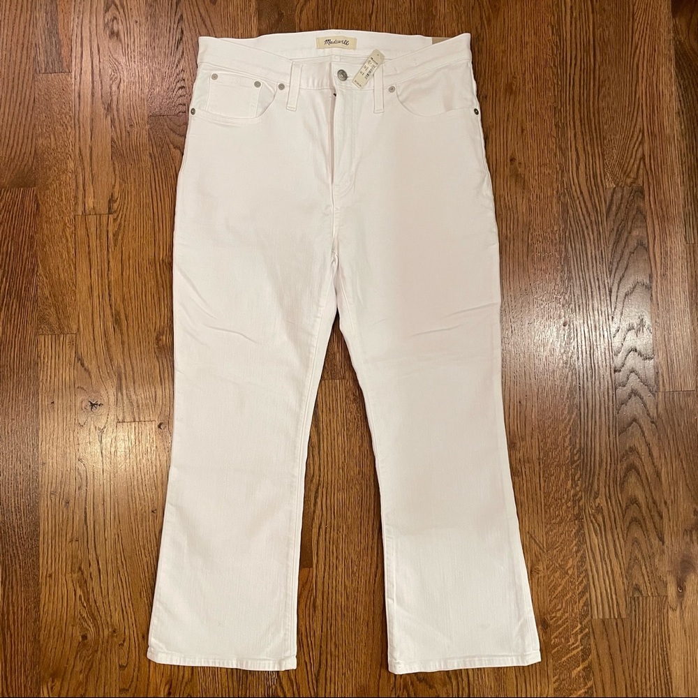 Madewell White Demi-Boot Jeans